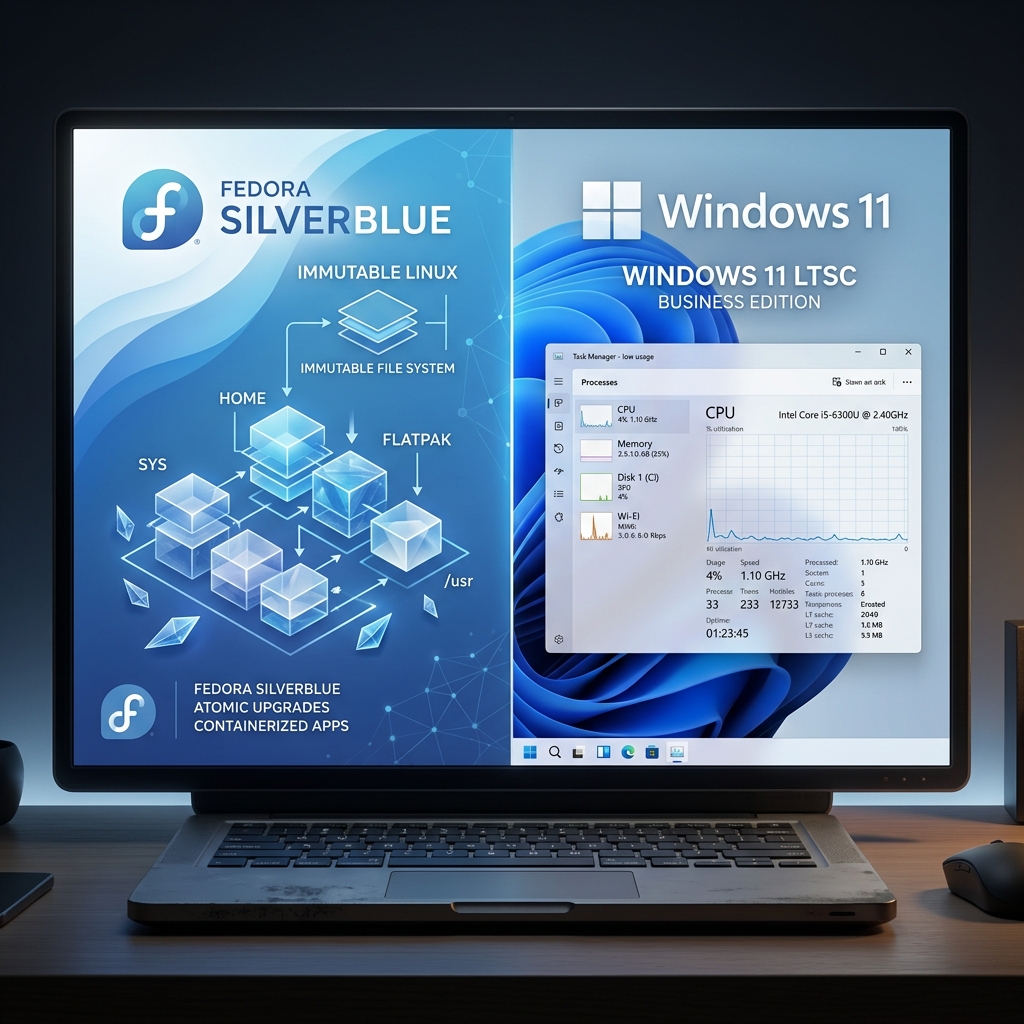 拯救发热卡顿老本：Dell XPS 13 安装 Fedora Silverblue 与 Win 11 LTSC 双系统规划