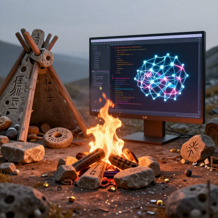 编织的秩序：从 *teks- 词根探寻“代码”的纤维逻辑